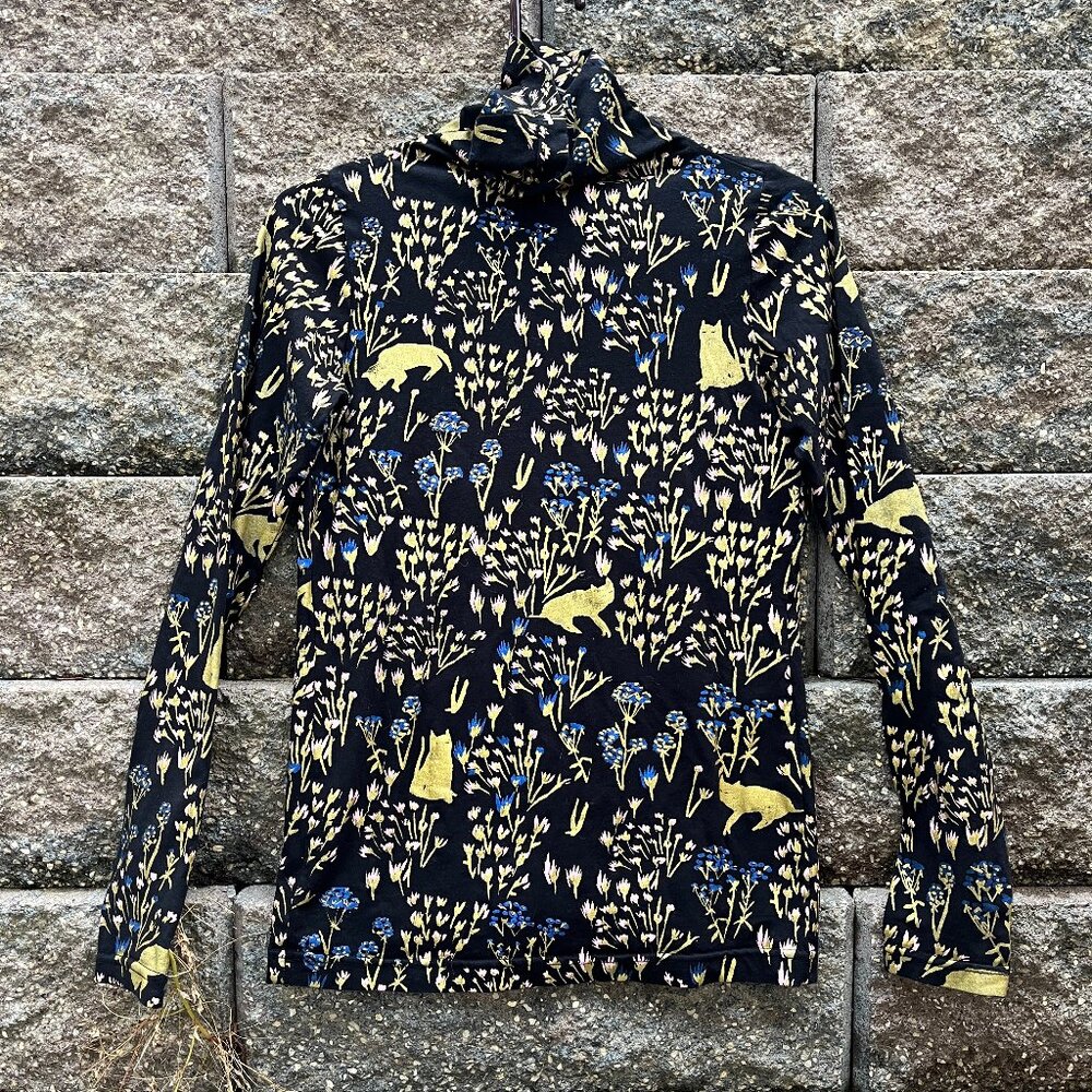 Thief & Bandit (Made in Canada) Cat TURTLENECK 100% Cotton Hand-screenprinted
